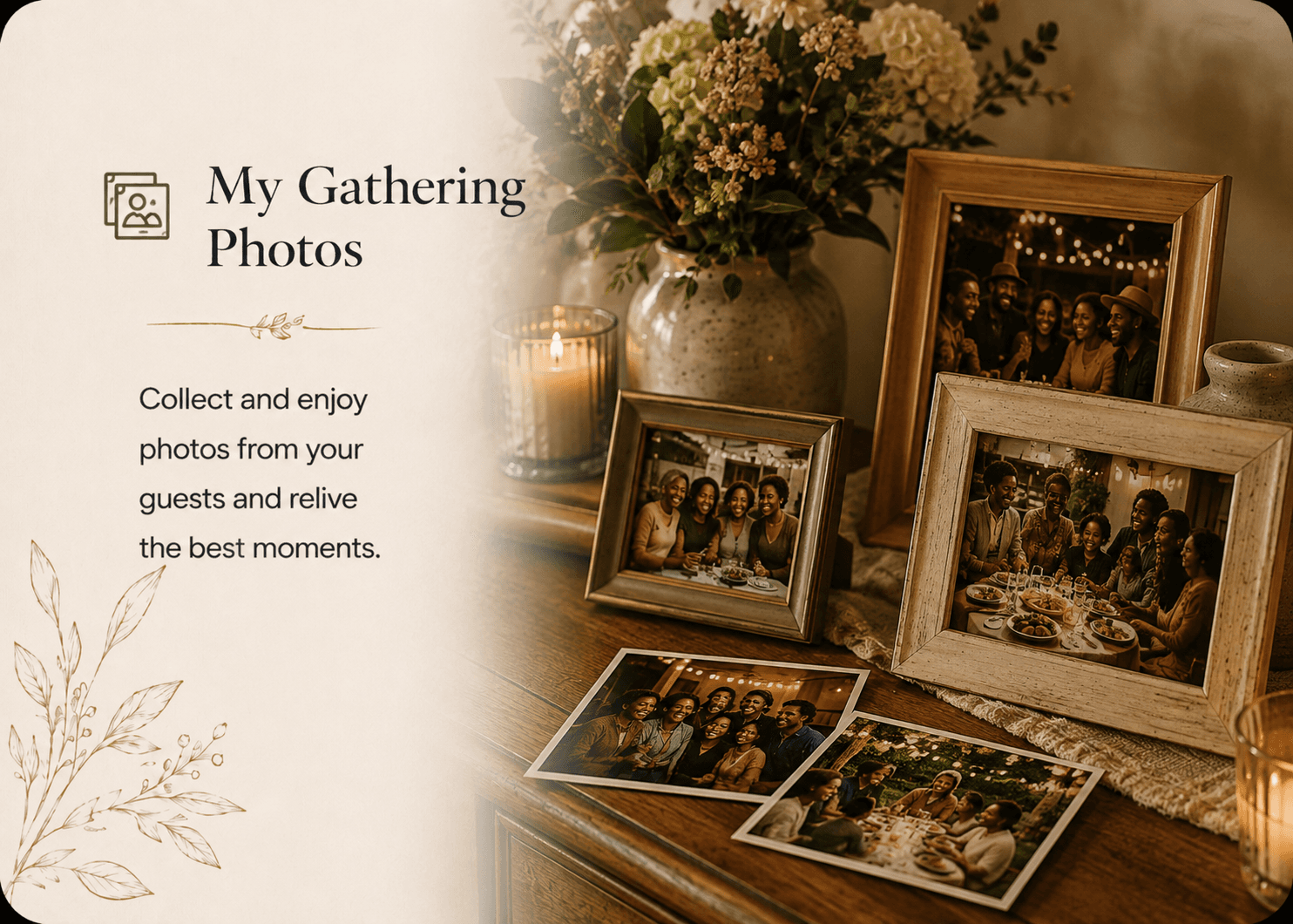 My Gathering Photos — Place & Plenty home-hosting feature